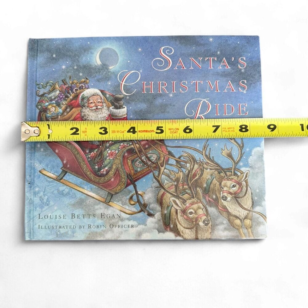 1993 Vintage Santa's Christmas Ride Interactive Book Louise Betts Egan Kidcore - Picture 4 of 8